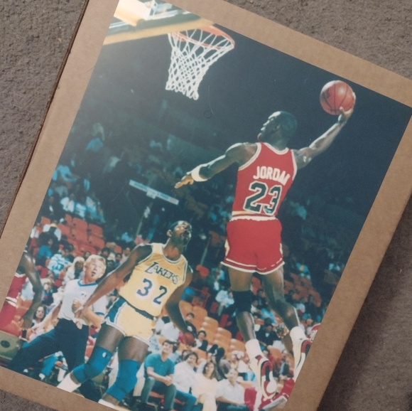 MICHAEL JORDAN BULLS RETRO 8.5x11 FREE THROW LINE DUNK GLOSSY 1988 NBA POSTER - Picture 9 of 10